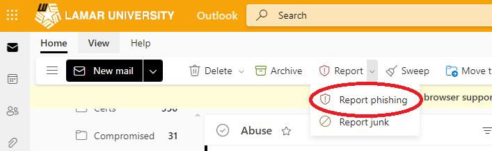 Report Phishing