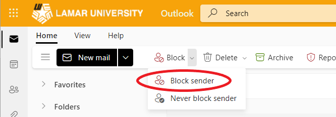 Block Sender